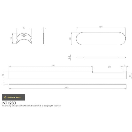 Eurospec Accessories N/A / Hinge Intumescent Kits Eurospec - CI001230 Concealed Hinge Intumescent Fire Pack