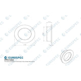 Eurospec Cabinet Hardware Polished Stainless Steel / Flush Handle / Round Eurospec - Circular Flush Pull - Bright Stainless Steel