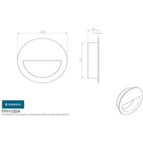 Eurospec Cabinet Hardware Polished Stainless Steel / Flush Handle / Round Eurospec - Circular Flush Pull - Bright Stainless Steel