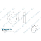 Eurospec Cabinet Hardware Satin Stainless Steel / Flush Handle / Round Eurospec - Circular Flush Pull - Satin Stainless Steel