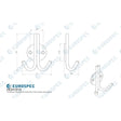 Eurospec Accessories Polished Stainless Steel / Double Coat Hooks Eurospec - Coat Hook - Bright Stainless Steel
