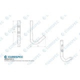 Eurospec Accessories Satin Stainless Steel / Single Coat Hooks Eurospec - Coat Hook - Satin Stainless Steel