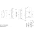 Eurospec Locks & Latches Satin Nickel / 3 Lever Sashlocks / 3" / 76mm Eurospec - Contract 3 Lever Sashlock Radius 76mm - Satin Nickel