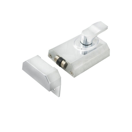 Eurospec Locks & Latches Polished Chrome / 60mm / Roller Bolt Nightlatch Eurospec - Contract Rim Cylinder Rollerbolt Rim Cylinder Rollerbolt 60mm - Polished Chrome