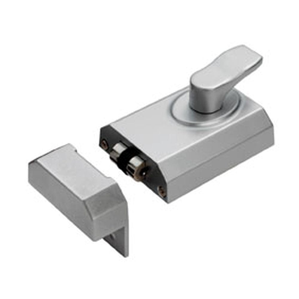 Eurospec Locks & Latches Satin Chrome / 60mm / Roller Bolt Nightlatch Eurospec - Contract Rim Cylinder Rollerbolt Rim Cylinder Rollerbolt 60mm - Satin Chrome