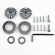Eurospec Door Furniture Polished Stainless Steel Eurospec - CSL Rose Pack - Bright Stainless Steel