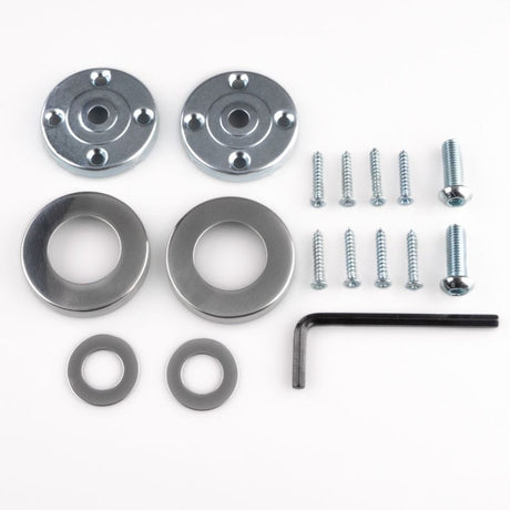 Eurospec Door Furniture Polished Stainless Steel Eurospec - CSL Rose Pack - Bright Stainless Steel