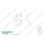 Eurospec Door Furniture Satin Anodised Aluminium / Euro Profile Cylinder Pull Eurospec - Cylinder Pull Euro profile - Satin Anodised Aluminium