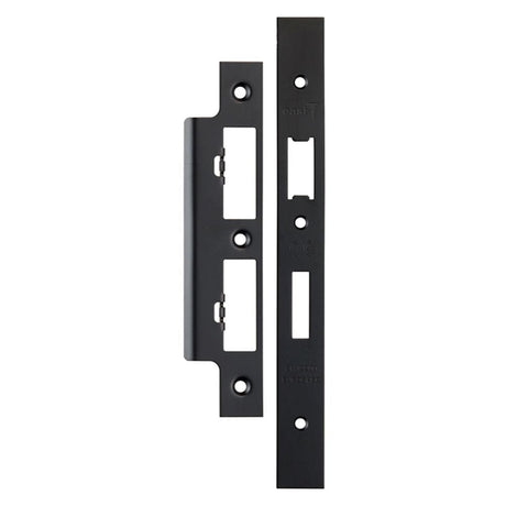 Eurospec Locks & Latches Matt Black / DIN Accessory Pack Eurospec - Din Sash Bathroom Forend & Strike Pack