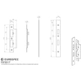 Eurospec Locks & Latches Matt Bronze / DIN Accessory Pack Eurospec - Din Sash Bathroom Forend & Strike Pack