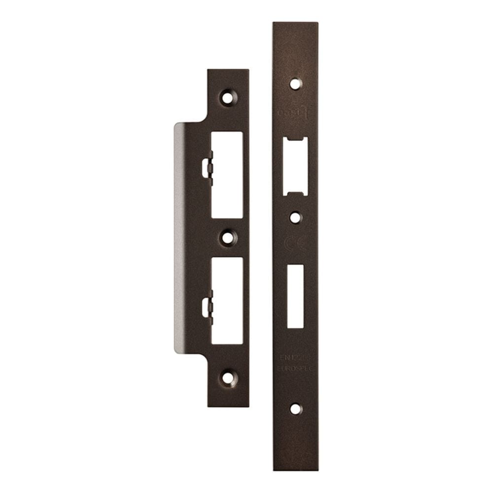 Eurospec Locks & Latches Matt Bronze / DIN Accessory Pack Eurospec - Din Sash Bathroom Forend & Strike Pack