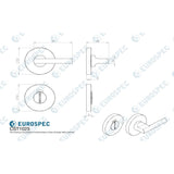 Eurospec Door Furniture Satin Stainless Steel / No / Easy Turn & Release Eurospec - Disabled Thumbturn & Release - Satin Stainless Steel