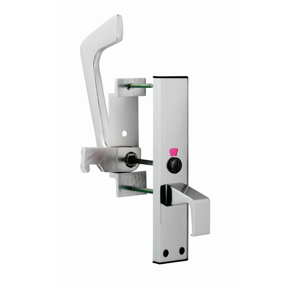 Eurospec Door Furniture Polished Anodised Aluminium / No / Easy Turn & Release Eurospec - Disabled Toilet Handle Set PAA - Polished Anodised Aluminium