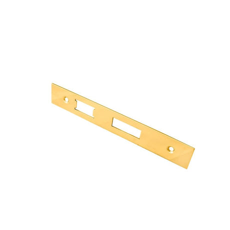 Eurospec Locks & Latches PVD / Fixing Packs Eurospec - Easi - T Forend Strike and Fixing Pack-PVD-Square Forend - PVD