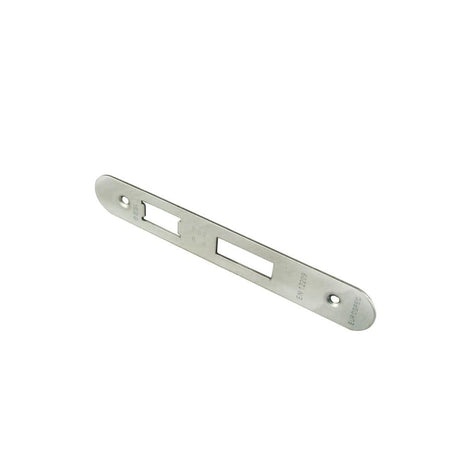 Eurospec Locks & Latches Satin Stainless Steel / Fixing Packs Eurospec - Easi - T Forend Strike and Fixing Pack - Radius Forend - Satin Stainl