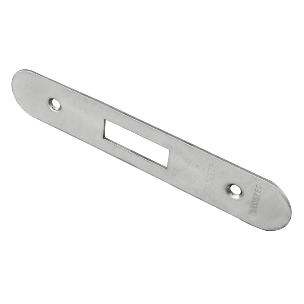 Eurospec Locks & Latches Satin Stainless Steel / Fixing Packs Eurospec - Easi T Forend Strikes & Fixing Pack Deadlocks - Radius Forend - Satin