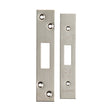 Eurospec Locks & Latches Satin Stainless Steel / Fixing Packs Eurospec - Easi T Forend Strikes & Fixing Pack Deadlocks-Satin Stainless Steel-S