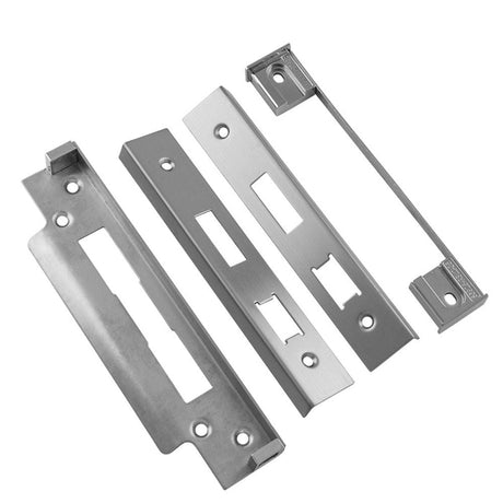 Eurospec Locks & Latches Satin Stainless Steel / Sashlock Rebate Sets Eurospec - Easi-T Rebate Set Sashlock 13mm