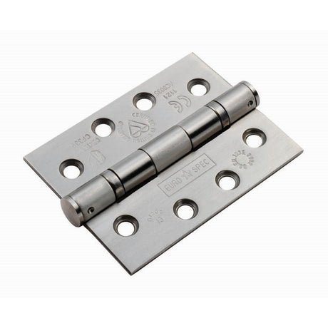 Eurospec Hinges Satin Stainless Steel / Ball Bearing Hinges / 4" x (102mm) Eurospec - Enduro Grade 13 Ball Bearing Hinge 102 x 76mm, Grade 316 Stainless Steel - SSS