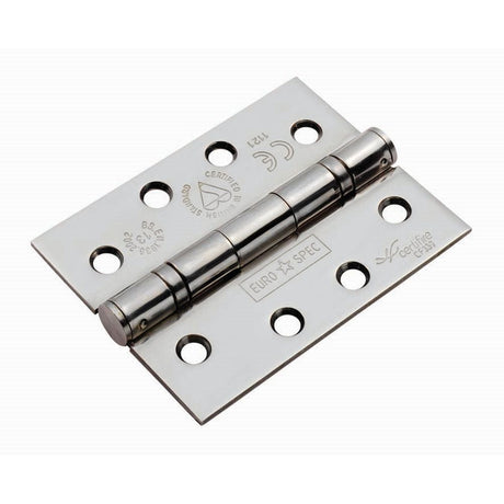 Eurospec Hinges Polished Stainless Steel / Ball Bearing Hinges / 4" x (102mm) Eurospec - Enduro Grade 13 Ball Bearing Hinge - BSS
