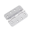 Eurospec Hinges Satin Stainless Steel / Ball Bearing Hinges / 4" x (102mm) Eurospec - Enduro Grade 13 Ball Bearing Hospital Tip Hinge Radius - SSS