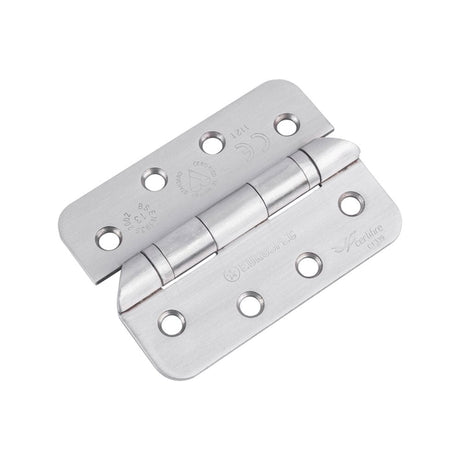 Eurospec Hinges Satin Stainless Steel / Ball Bearing Hinges / 4" x (102mm) Eurospec - Enduro Grade 13 Ball Bearing Hospital Tip Hinge Radius - SSS