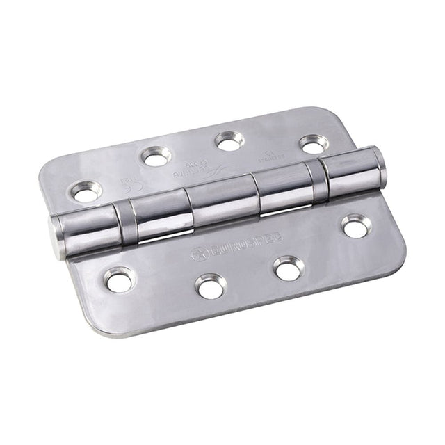 Eurospec Hinges Polished Stainless Steel / Ball Bearing Hinges / 4" x (102mm) Eurospec - Enduro Grade 13 Ball Bearing P Hinge Radius 102 x 76mm - BSS