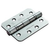 Eurospec Hinges Satin Stainless Steel / Ball Bearing Hinges / 4" x (102mm) Eurospec - Enduro Grade 13 Ball Bearing P Hinge Radius 102 x 76mm - SSS