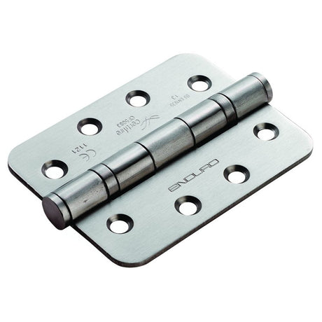 Eurospec Hinges Satin Stainless Steel / Ball Bearing Hinges / 4" x (102mm) Eurospec - Enduro Grade 13 Ball Bearing P Hinge Radius 102 x 76mm - SSS