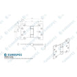 Eurospec Hinges Polished Stainless Steel / Parliament Hinges / 4" x (102mm) Eurospec - Enduromax Grade 13 Parliament Hinge 102 x 127mm - BSS