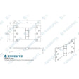 Eurospec Hinges Satin Stainless Steel / Parliament Hinges / 4" x (102mm) Eurospec - Enduromax Grade 13 Parliament Hinge 102 x 152mm - SSS