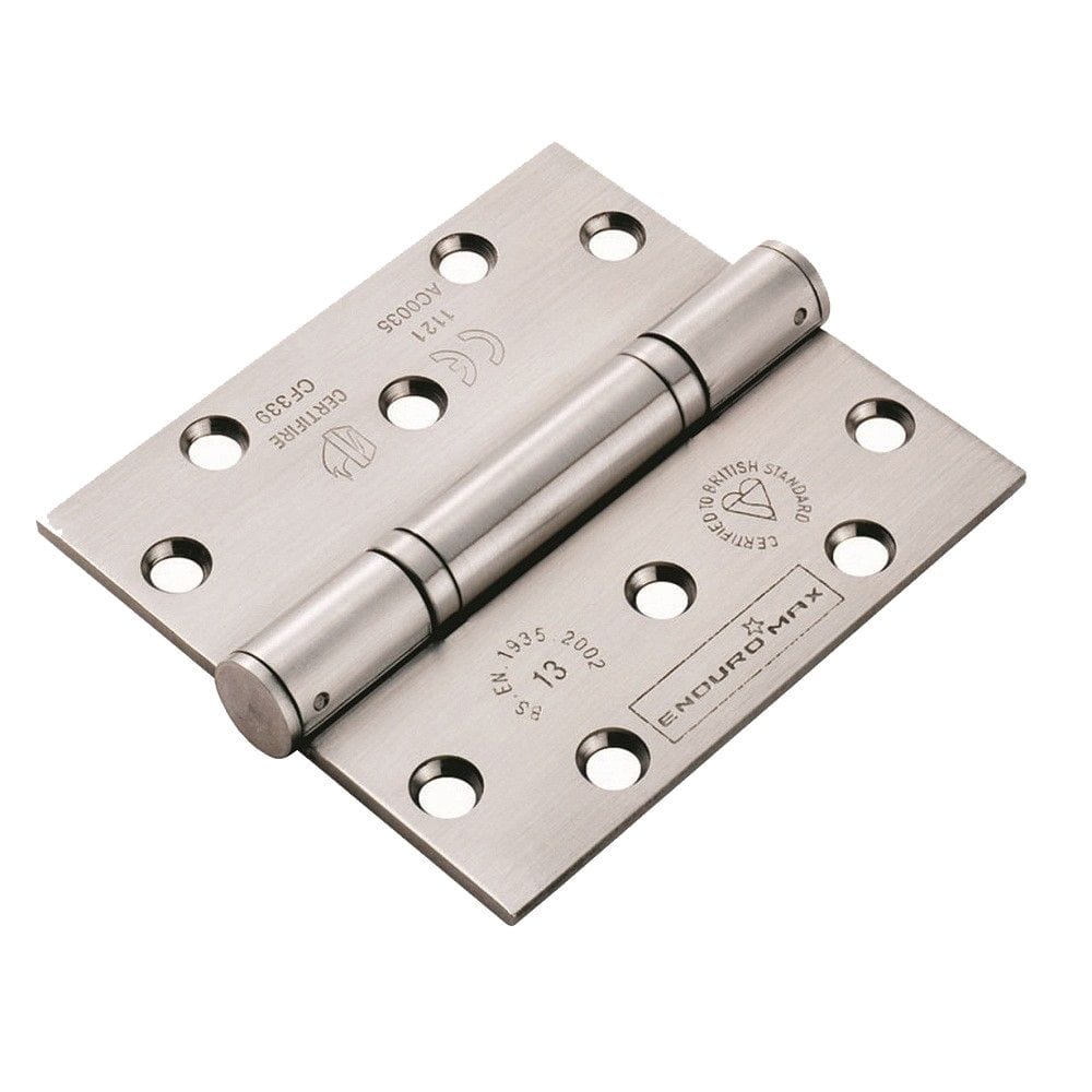 Eurospec Hinges Satin Stainless Steel / Ball Bearing Hinges / 4" x (102mm) Eurospec - Enduromax Grade 13 Thrust Bearing Hinge - SSS