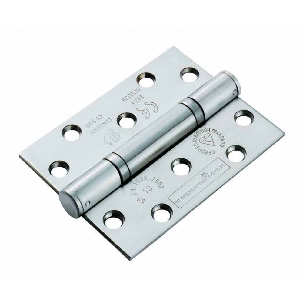 Eurospec Hinges Satin Stainless Steel / Ball Bearing Hinges / 4" x (102mm) Eurospec - Enduromax Grade 13 Thrust Bearing Hinge - SSS