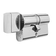 Eurospec Locks & Latches Polished Chrome / 35 x 35mm / Euro Cylinder & Turn Eurospec - Euro Bathroom Cylinder and Turn - Polished Chrome