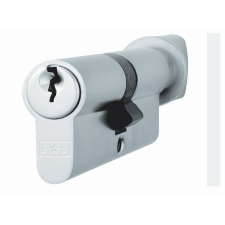 Eurospec Locks & Latches Polished Chrome / 30 x 30mm / Euro Cylinder & Turn Eurospec - Euro Cylinder and Turn - Polished Chrome