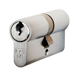Eurospec Locks & Latches Satin Chrome / 45 x 45mm / Euro Double Cylinders Eurospec - Euro Double Cylinder - Satin Chrome