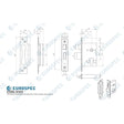 Eurospec Locks & Latches Satin Stainless Steel / Euro Profile Sashlocks / 2.5" / 65mm Eurospec - Euro Profile High Security Cylinder Sashlock (replacement lock case o