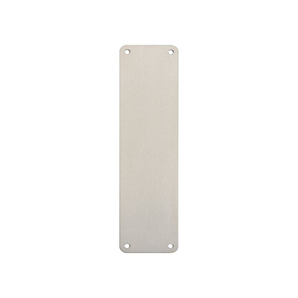 Eurospec Door Furniture Satin Stainless Steel / Finger Plates / 300 x 75mm Eurospec - Finger Plate Plain 300 x 75mm - SSS