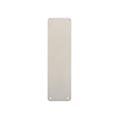Eurospec Door Furniture Satin Stainless Steel / Finger Plates / 300 x 75mm Eurospec - Finger Plate Plain 300 x 75mm - SSS