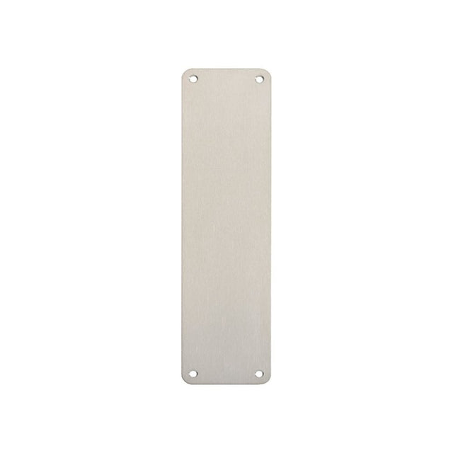Eurospec Door Furniture Satin Stainless Steel / Finger Plates / 300 x 75mm Eurospec - Finger Plate Plain 300 x 75mm - SSS