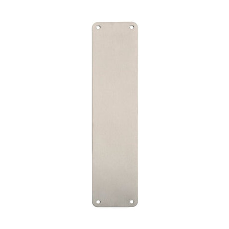 Eurospec Door Furniture Satin Stainless Steel / Finger Plates / 350 x 75mm Eurospec - Finger Plate Plain 350 x 75mm - SSS