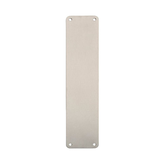 Eurospec Door Furniture Satin Stainless Steel / Finger Plates / 350 x 75mm Eurospec - Finger Plate Plain 350 x 75mm - SSS