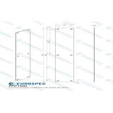 Eurospec Door Furniture Polished Stainless Steel / Finger Plates / 500 x 75mm Eurospec - Finger Plate Plain 500 x 75mm - PSS