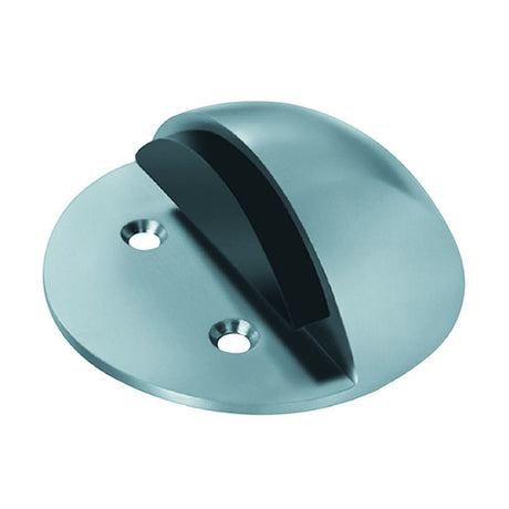 Eurospec Door Furniture Satin Stainless Steel / Floor Door Stop Eurospec - Floor Mounted Door Stop - Shielded (Large) - Satin Stainless Steel