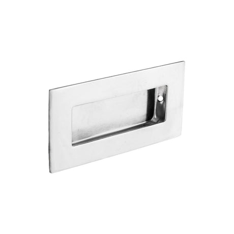 Eurospec Cabinet Hardware Polished Stainless Steel / Flush Handle / Rectangular Eurospec - Flush Pull - Bright Stainless Steel