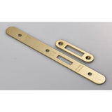 Eurospec Locks & Latches Satin Brass / DIN Accessory Pack Eurospec - Forend Strike and Fixing Pack to suit Din Euro Deadlock (Security) Ra
