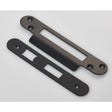 Eurospec Locks & Latches Matt Black / Fixing Packs Eurospec - Forend Strike & Fixing Pack to suit Architectural Sashlocks (BAS/ESS/
