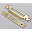 Eurospec Locks & Latches Satin Brass / Fixing Packs Eurospec - Forend Strike & Fixing Pack to suit Architectural Sashlocks (BAS/ESS/