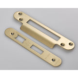 Eurospec Locks & Latches Satin Brass / Fixing Packs Eurospec - Forend Strike & Fixing Pack to suit Architectural Sashlocks (BAS/ESS/