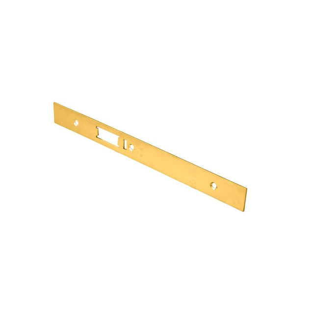 Eurospec Locks & Latches PVD / DIN Accessory Pack Eurospec - Forend Strike & Fixing Pack To Suit Din Anti Thrust Night Latch-PVD-S